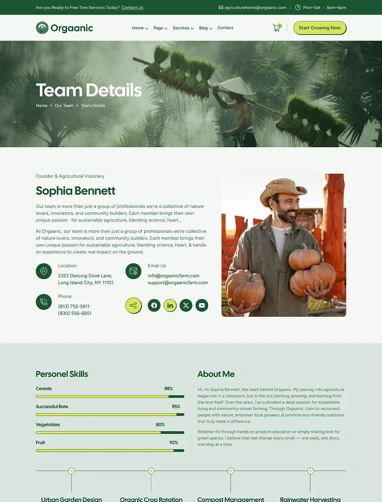 Inner Page 10 website pertanian