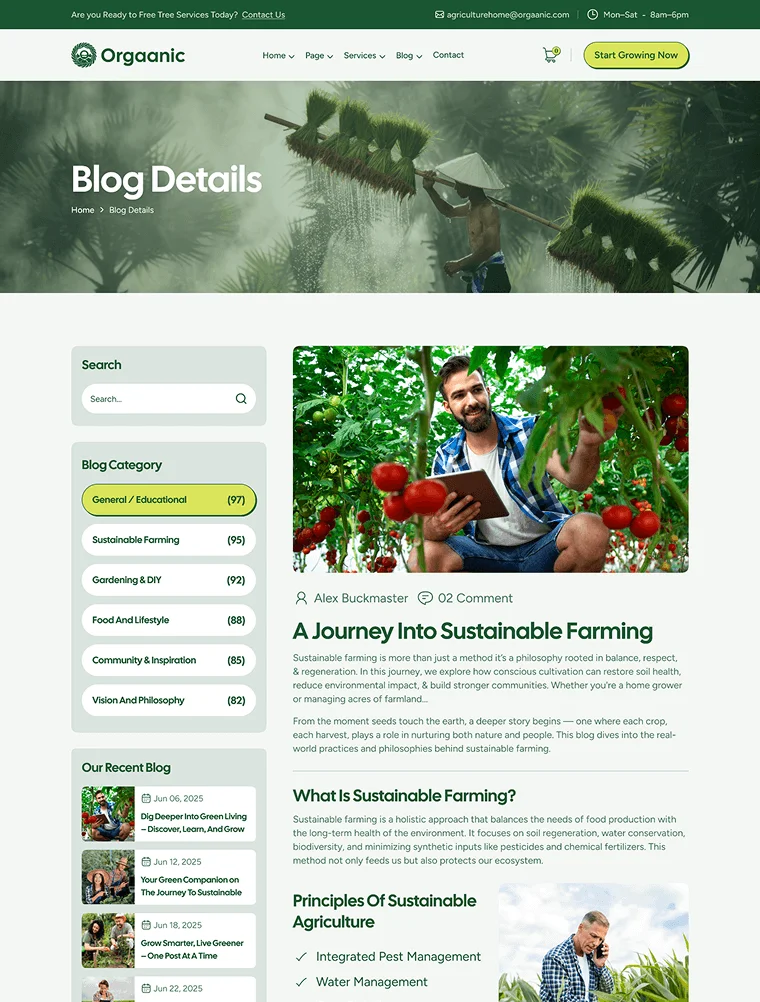 Inner Page 13 website pertanian