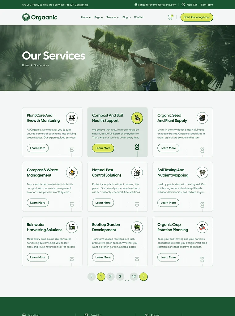 Inner Page 2 website pertanian