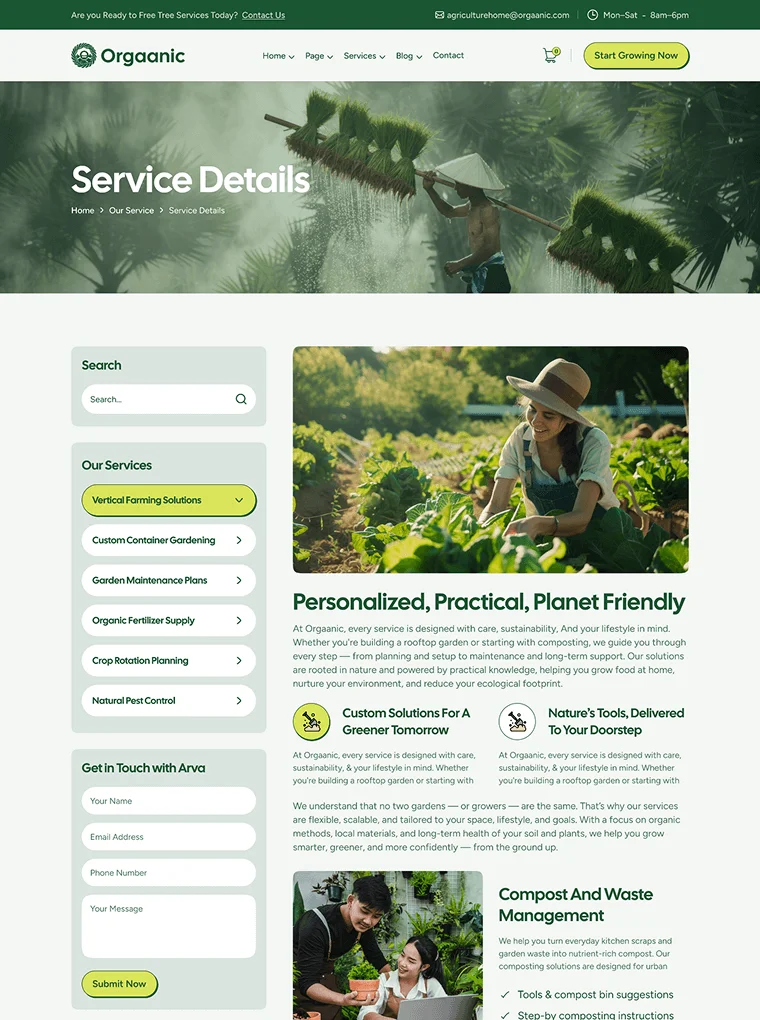 Inner Page 3 website pertanian